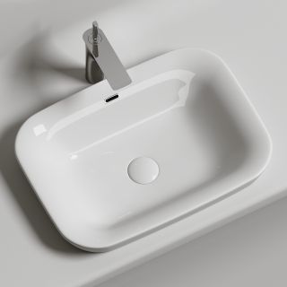 Встраиваемая раковина Ceramica Nova Element CN6041 58см белый